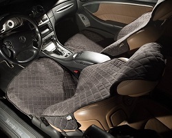 Huse Alcantara Lux Negru Față