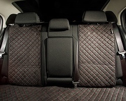 Huse Alcantara Premium Negru Spate